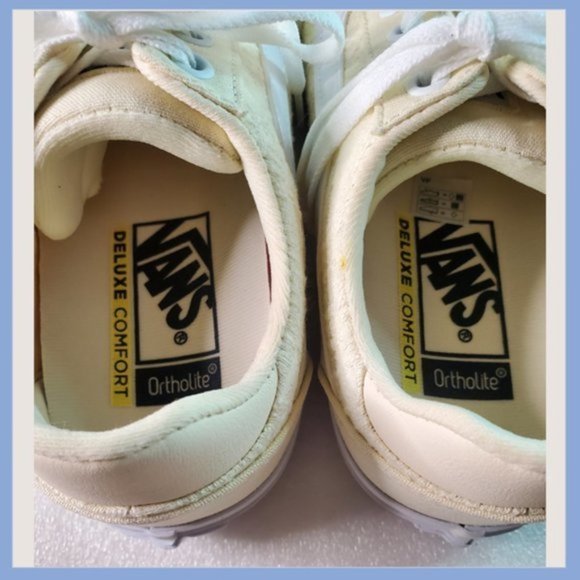 Vans Off the Wall Yellow & White Sneakers Size 7.5 - Picture 7 of 8